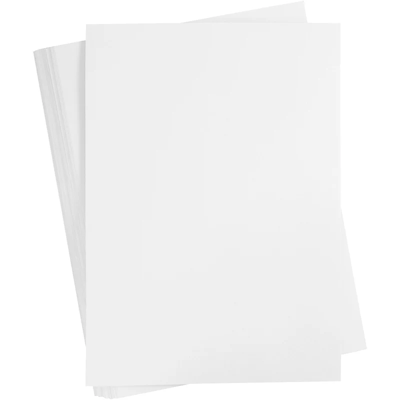 Färgad Kartong, A2, ark 420x594 mm, 180 g, vit, 100 ark/ 1 förp. [HOB-21310]