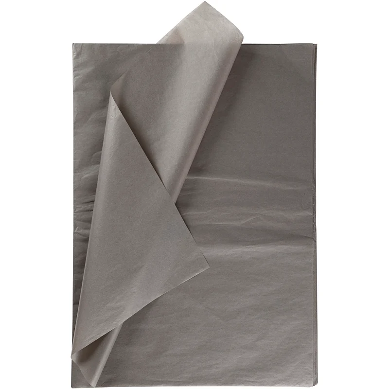 Silkespapper, ark 50x70 cm, 17 g, mörkgrå, 25 ark/ 1 förp. [HOB-20815]