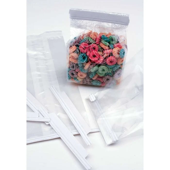 Säcktråd remsor Klibbig för 15cm breda påsar (500 st) [TTA6WH]