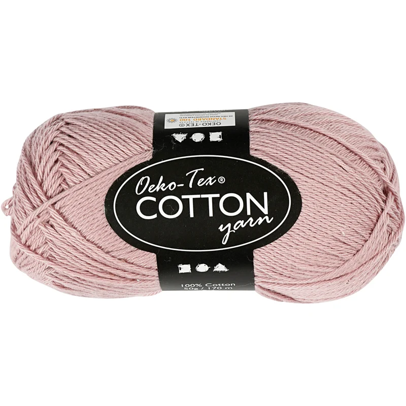 Bomullsgarn, nr. 8/4, L: 170 M, sticka 3-3,5, lavendel, 50 g/ 1 nystan [HOB-431170]