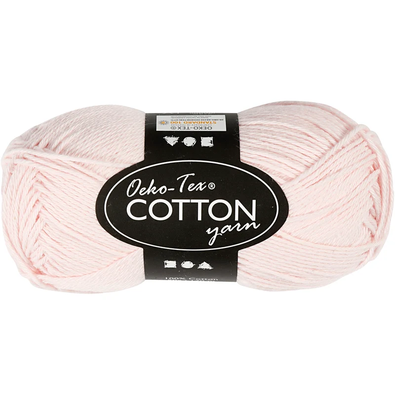 Bomullsgarn, nr. 8/4, L: 170 M, sticka 3-3,5, dusty rose, 50 g/ 1 nystan [HOB-431140]