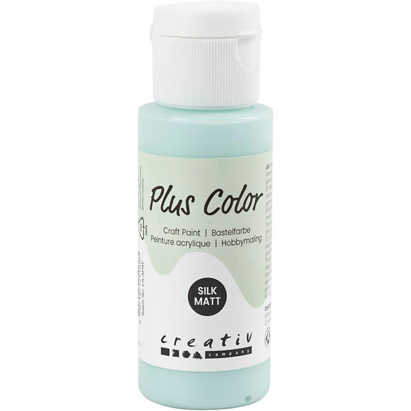 Plus Color Hobbyfärg, mintgrön, 60 ml/ 1 flaska [HOB-39681]