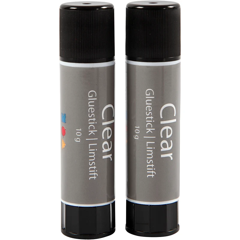 Clear Limstift, Rund, 10 g, 2 st./ 1 förp. [HOB-390410]
