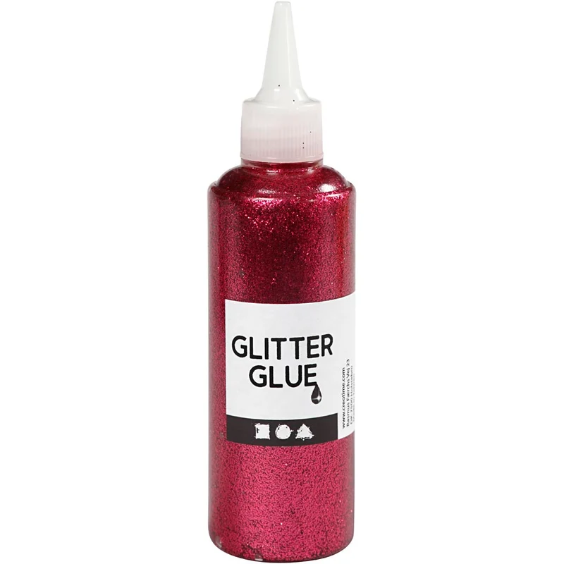 Glitterlim, rosa, 118 ml/ 1 flaska [HOB-31828]
