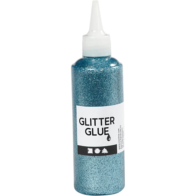 Glitterlim, ljusblå, 118 ml/ 1 flaska [HOB-31826]