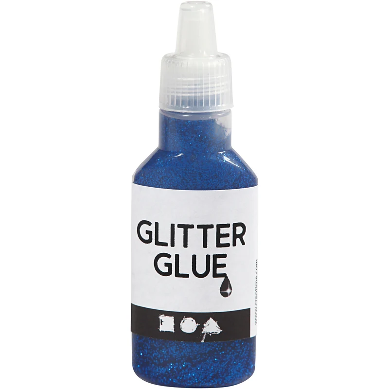Glitterlim, mörkblå, 25 ml/ 1 flaska [HOB-318250]