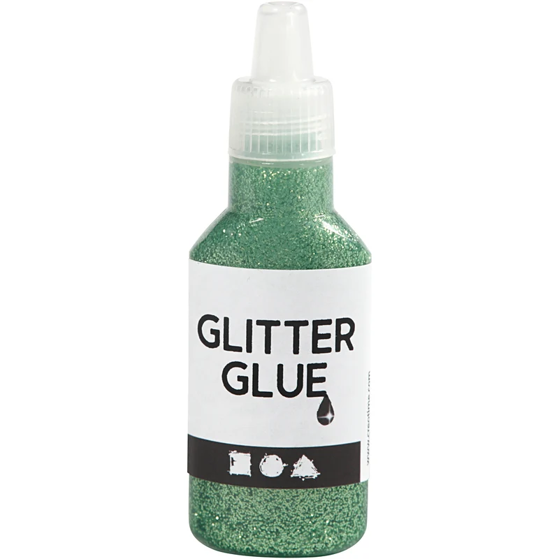 Glitterlim, grön, 25 ml/ 1 flaska [HOB-318240]