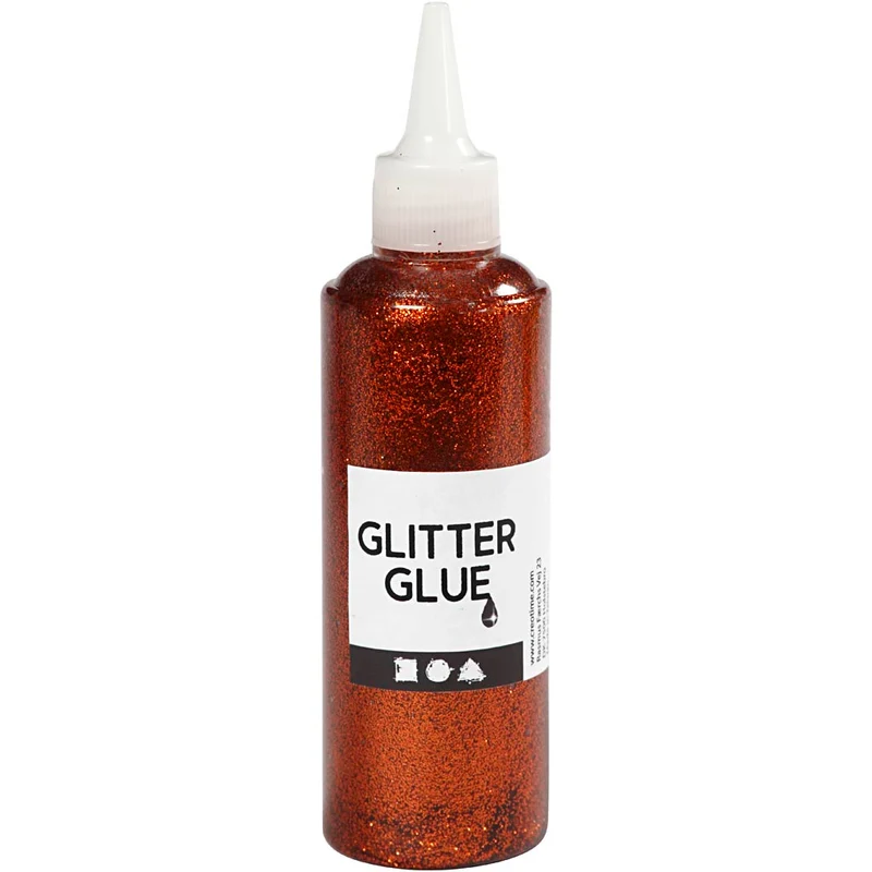 Glitterlim, orange, 118 ml/ 1 flaska [HOB-31823]