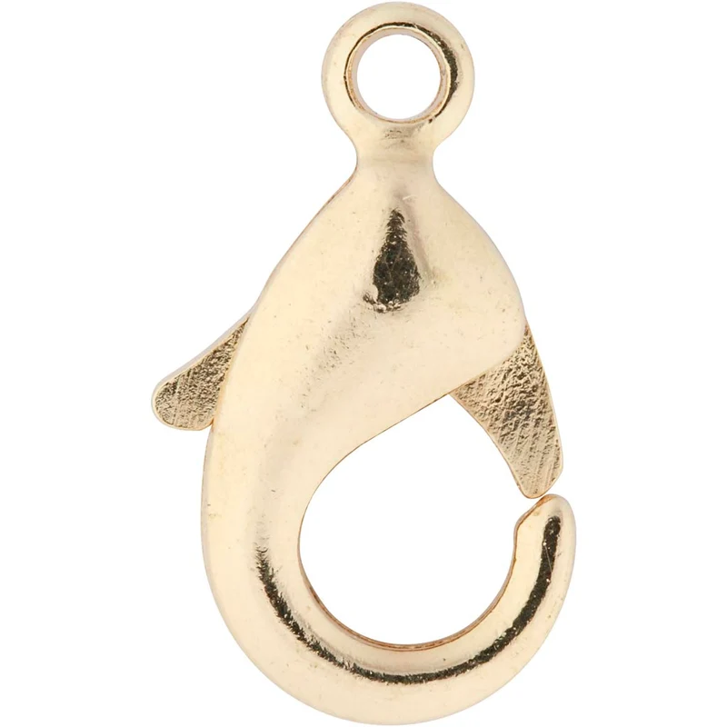Karbinhake, L: 10,1 mm, förgylld, 100 st./ 1 förp. [HOB-61051]