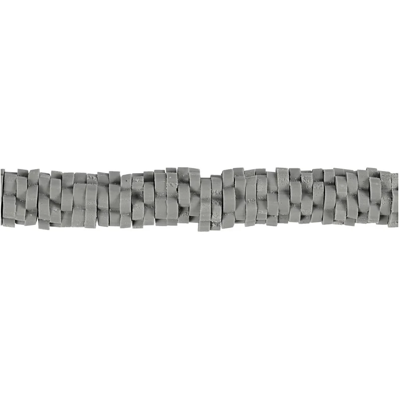 Lerpärlor, Dia. 5-6 mm, Hålstl. 2 mm, grå, 145 st./ 1 förp. [HOB-61002]