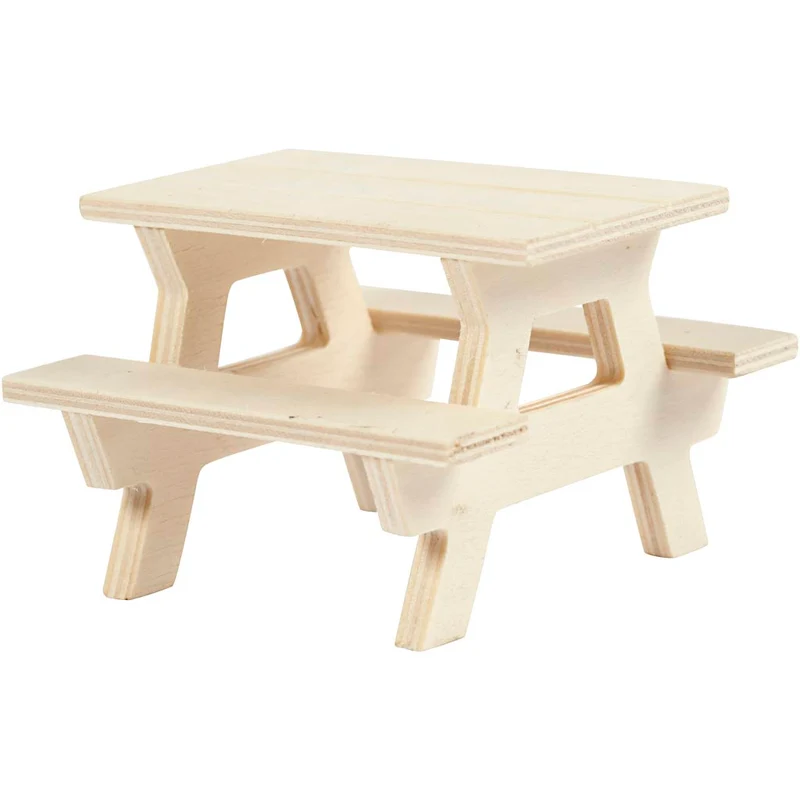 Bord/bänkset, H: 5,5 cm, L: 8 cm, B: 8 cm, 1 st. [HOB-56927]