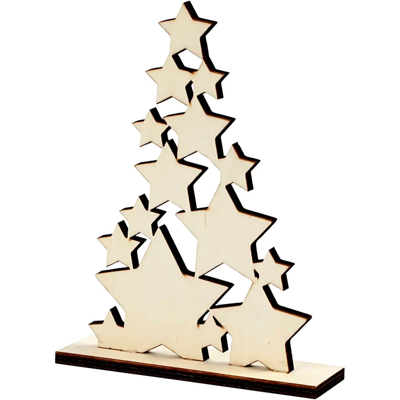 Julgran, H: 19,6 cm, D: 4 cm, B: 14,7 cm, 1 st. [HOB-56924]