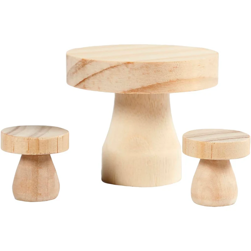 Möbelset, stl. 2,5x2,5 cm, 1 set [HOB-56513]