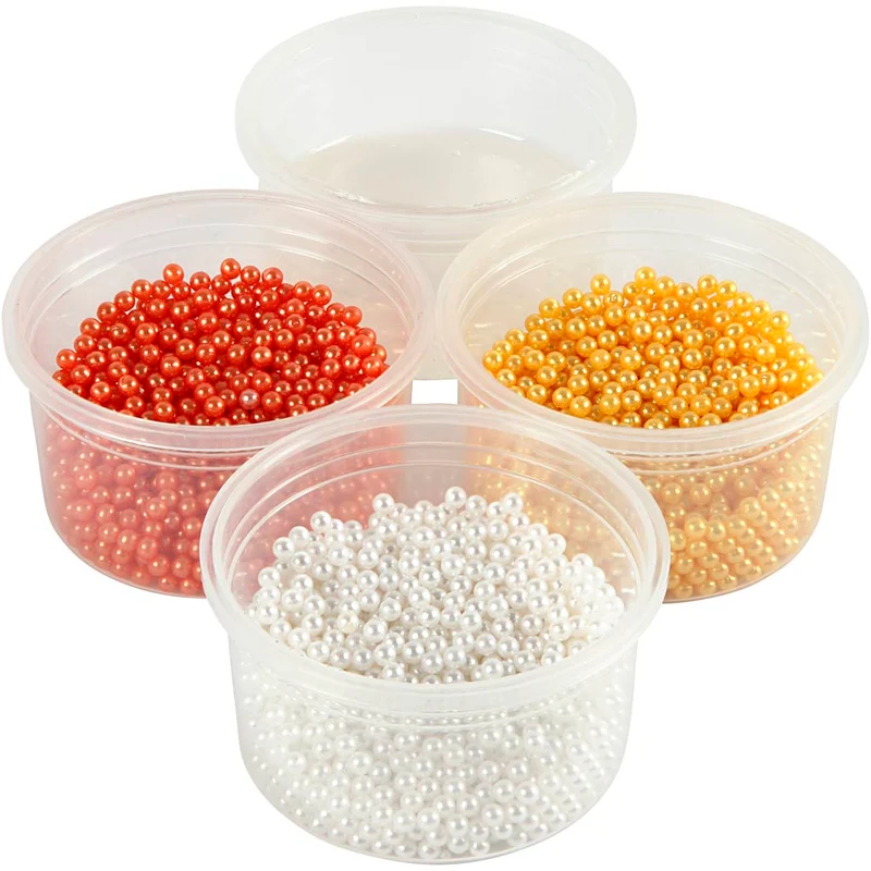 Pearl Clay®, orange, vit, gul, 3x25+38 g, 1 set [HOB-78718]