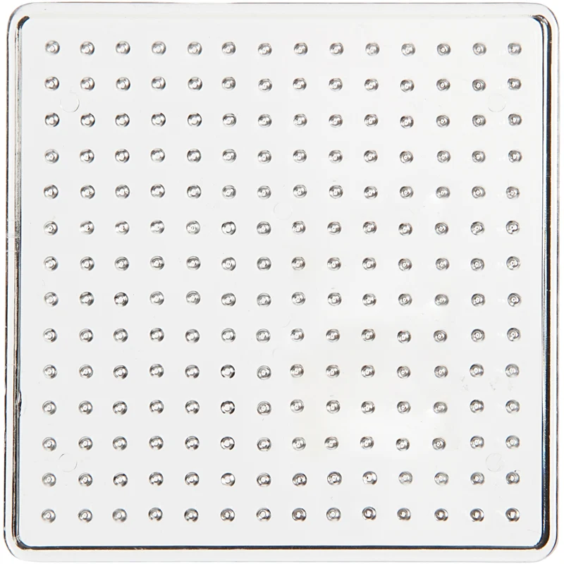 Pärlplattor, stl. 7x7 cm, medium, klar, 1 st. [HOB-753040]
