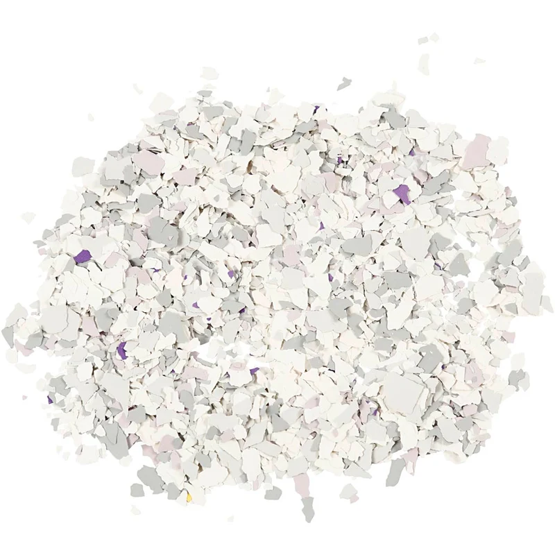 Terrazzo Flakes, ljusgrå, 90 g/ 1 burk [HOB-24593]