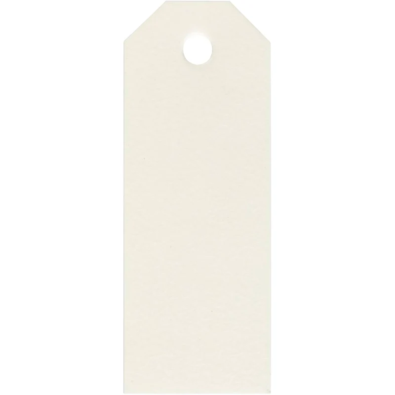 Manillamärken, stl. 3x8 cm, 220 g, råvit, 20 st./ 1 förp. [HOB-234022]