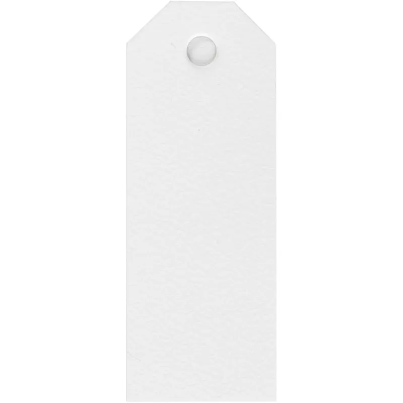Manillamärken, stl. 3x8 cm, 220 g, vit, 20 st./ 1 förp. [HOB-234011]
