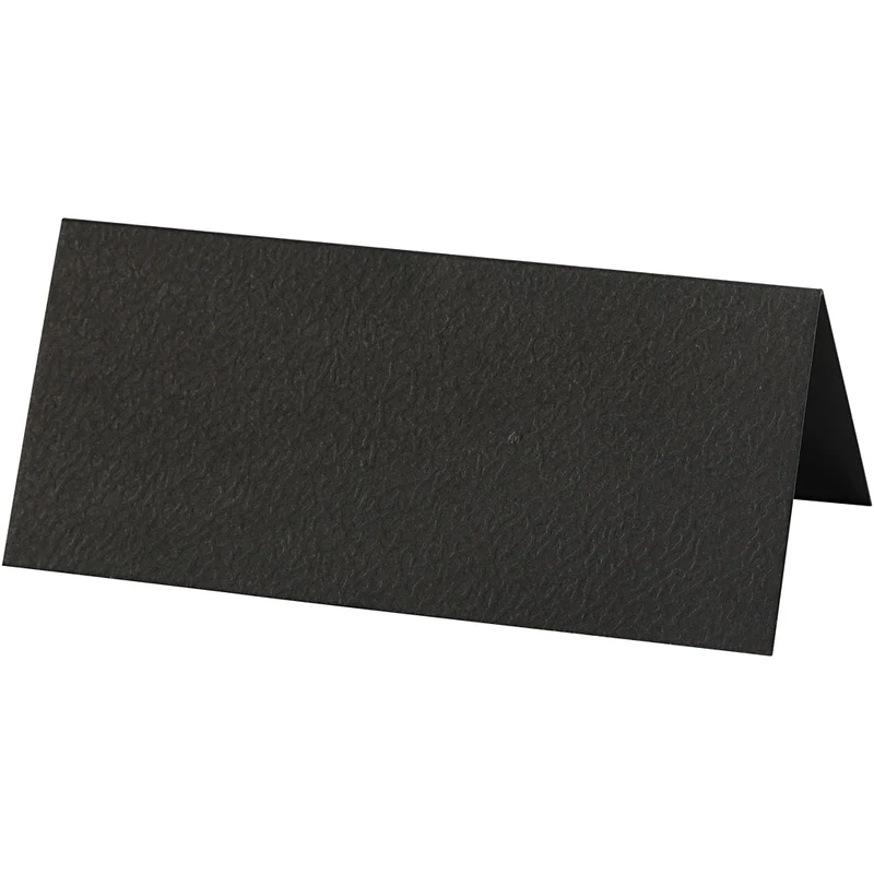 Placeringskort, stl. 9x4 cm, 220 g, svart, 20 st./ 1 förp. [HOB-228712]