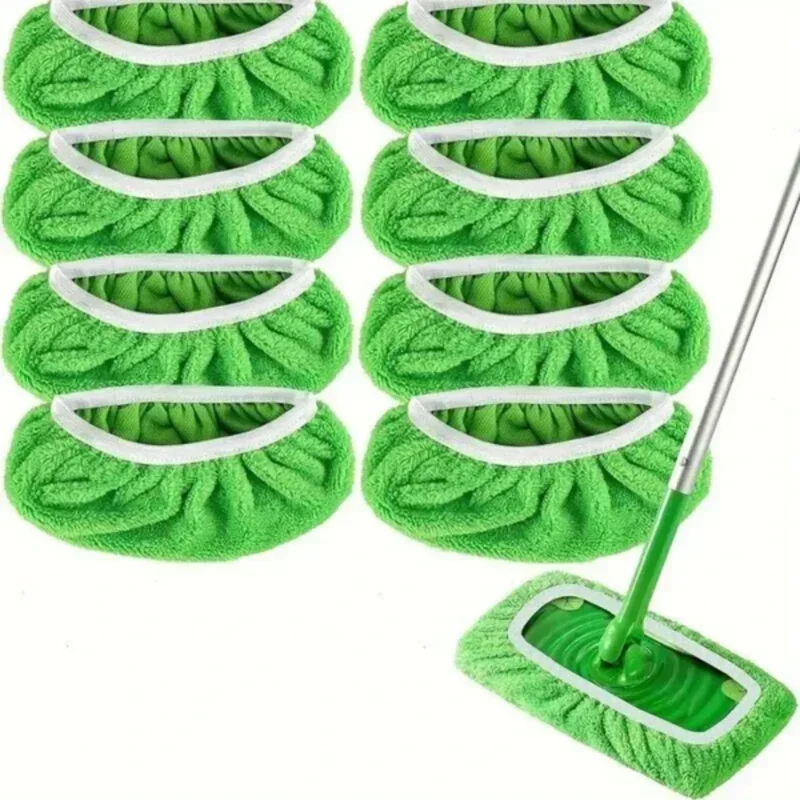 Washable Flat Mop Pads 6-Pack | Reusable Microfiber Mop Covers