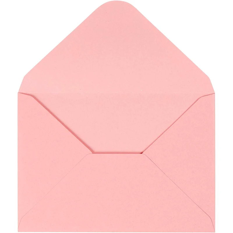Kuvert, kuvertstl. 11,5x16 cm, 110 g, ljusröd, 10 st./ 1 förp. [HOB-217019]