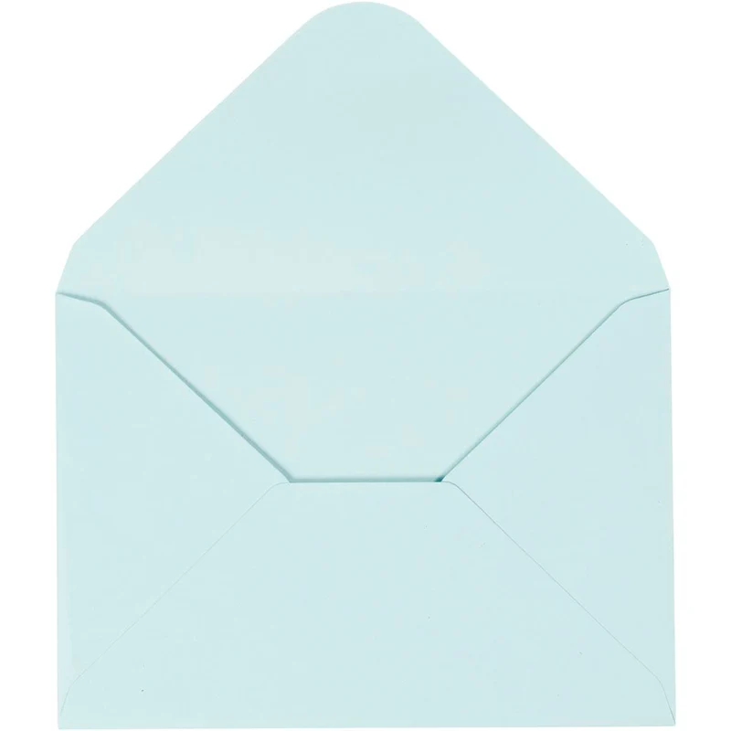 Kuvert, kuvertstl. 11,5x16 cm, 110 g, ljusblå, 10 st./ 1 förp. [HOB-217018]