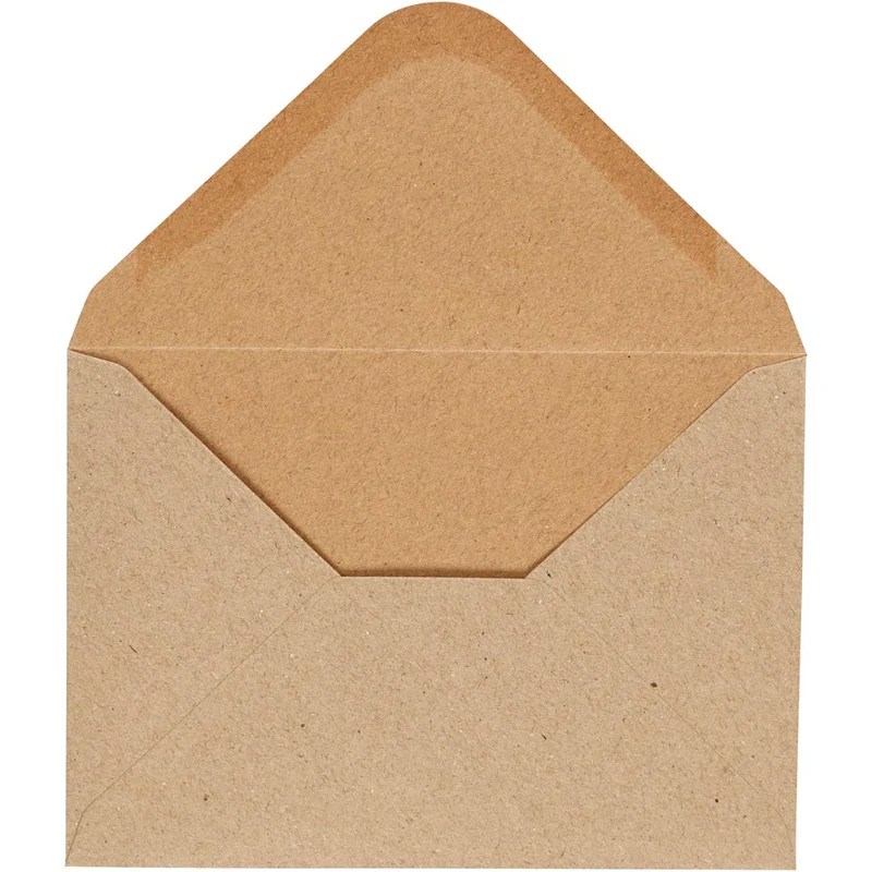Kuvert, kuvertstl. 11,5x16 cm, 110 g, natur, 10st./ 1 förp. [HOB-217016]