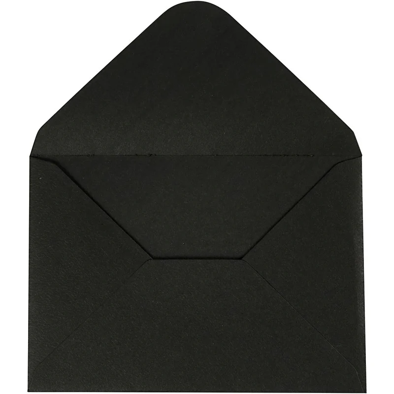 Kuvert, kuvertstl. 11,5x16 cm, 110 g, svart, 10 st./ 1 förp. [HOB-217012]