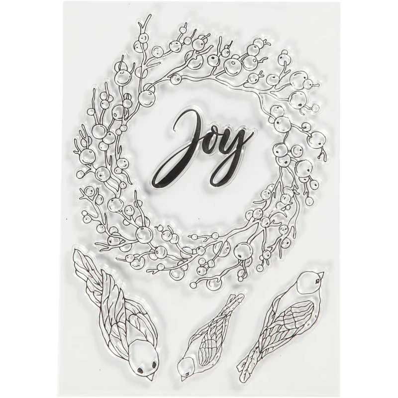 Stämpelmotiv, joy, stl. 10,5x15 cm, 1 ark [HOB-21584]