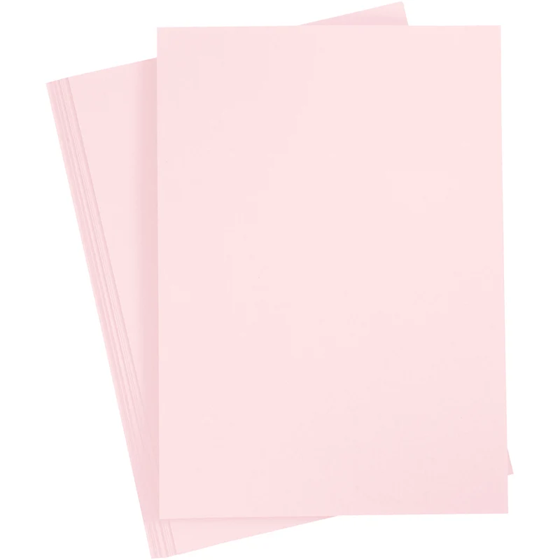 Kartong, A4, ark 210x297 mm, 210 g, ljusrosa, 10 ark/ 1 förp. [HOB-21181]