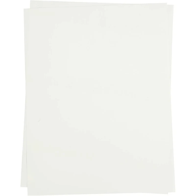 Transferark, ark 21,5x28 cm, till ljusa textilier, transparent, 5 ark/ 1 förp. [HOB-207090]