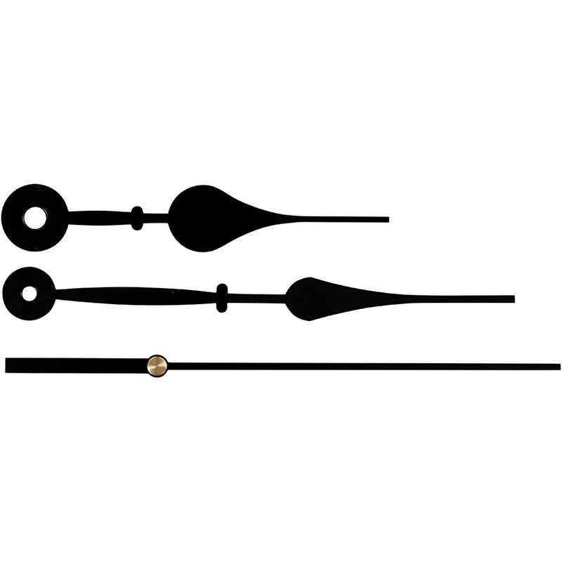 Urvisare, Hålstl. 4+6 mm, svart, 1 set [HOB-13011]