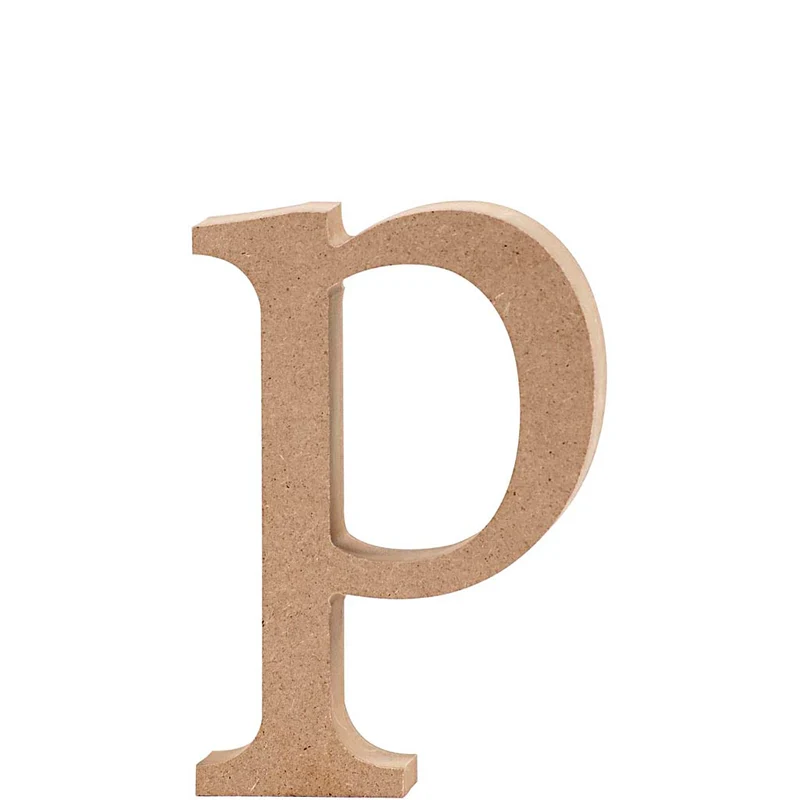 Bokstav, p, H: 12,8 cm, tjocklek 2 cm, 1 st. [HOB-56255]