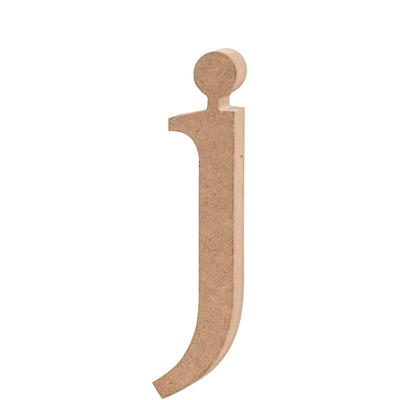 Bokstav, j, H: 15,5 cm, tjocklek 2 cm, 1 st. [HOB-56249]