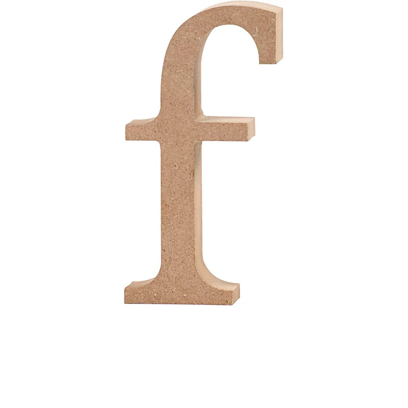 Bokstav, f, H: 13 cm, tjocklek 2 cm, 1 st. [HOB-56245]