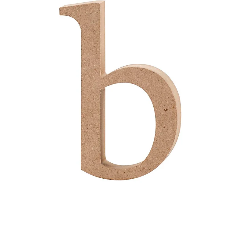 Bokstav, b, H: 13 cm, tjocklek 2 cm, 1 st. [HOB-56241]
