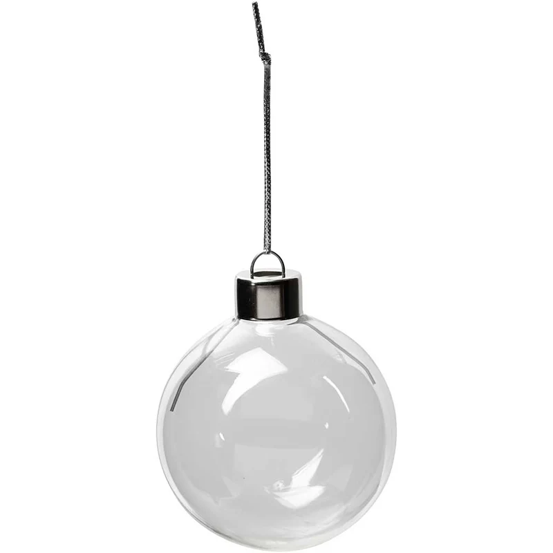 Glaskulor, H: 6,9 cm, Dia. 5,9 cm, transparent, 8 st./ 1 förp. [HOB-55942]