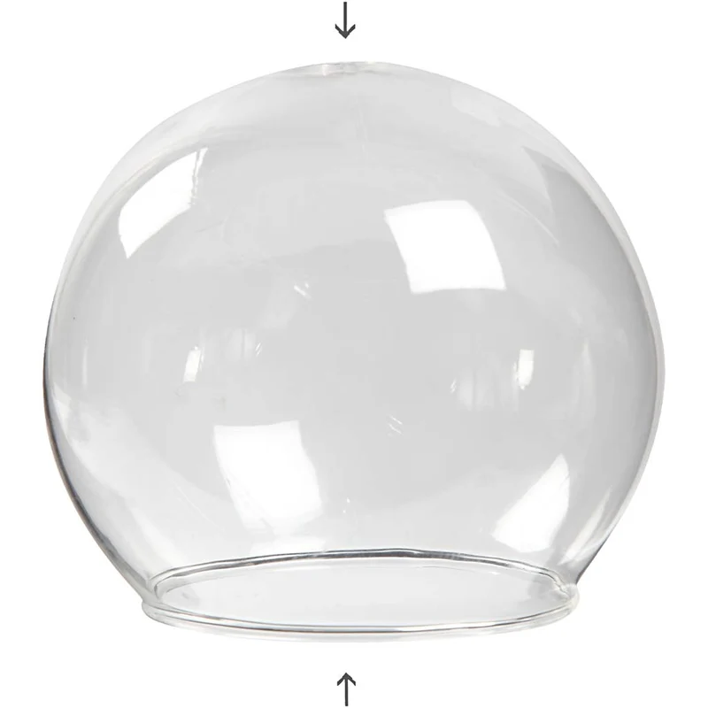 Kulformad glaskupa, Dia. 8 cm, Hålstl. 5 cm, transparent, 4 st./ 1 förp. [HOB-55928]