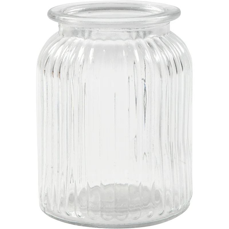 Glasburk, H: 14,5 cm, Dia. 11 cm, Hålstl. 7 cm, 6 st./ 1 förp. [HOB-55773]