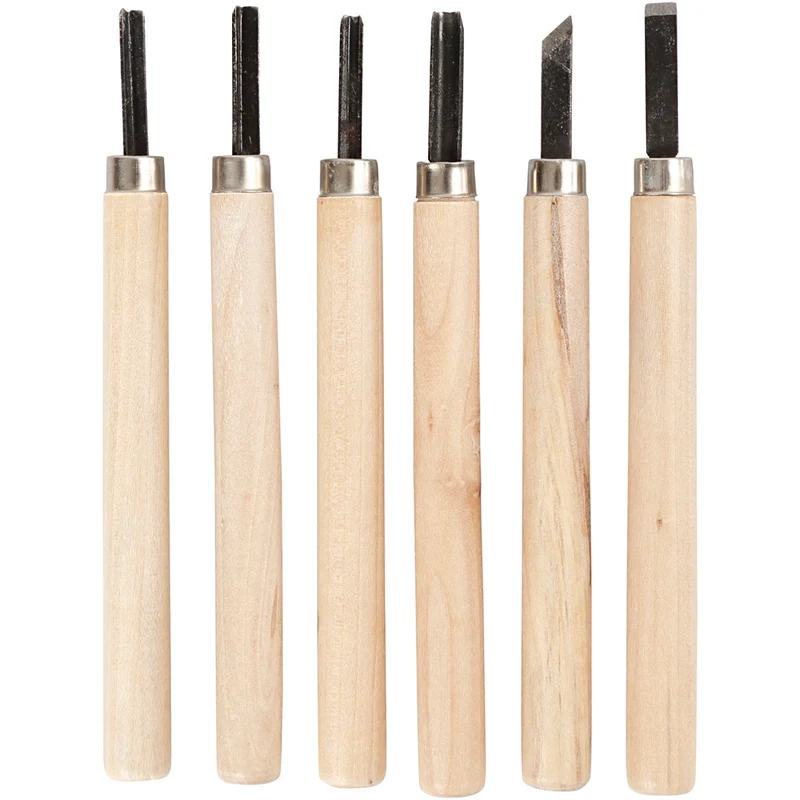 Wood Carving set, 6 st./ 1 förp. [HOB-55704]