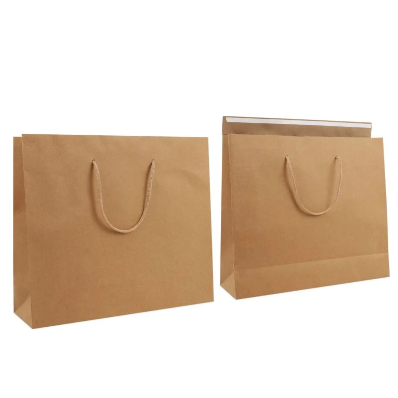 Papperskassar med Klaff 40 + 12 x 35 cm Brun (100 st.) [FP-DPK158]