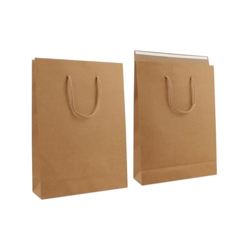 Papperskassar med Klaff 30 + 10 x 42 cm Brun (100 st.) [FP-DPK154]