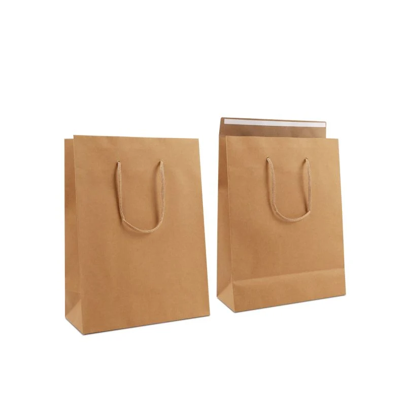 Papperskassar med Klaff 26 + 12 x 35 cm Brun (100 st.) [FP-DPK150]