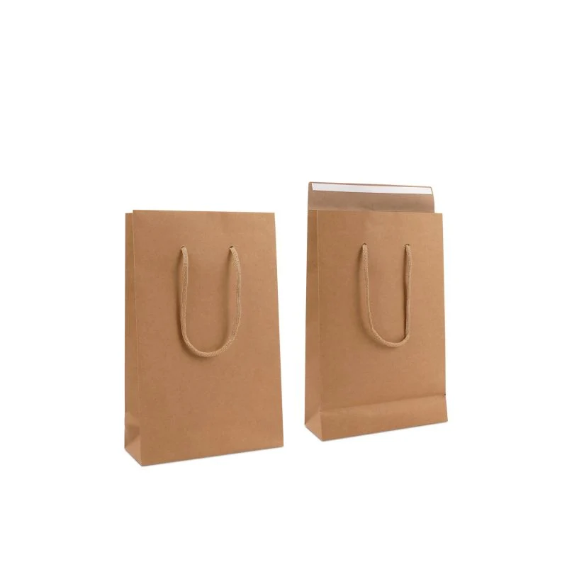 Papperskassar med Klaff 20 + 8 x 32 cm Brun (100 st.) [FP-DPK146]