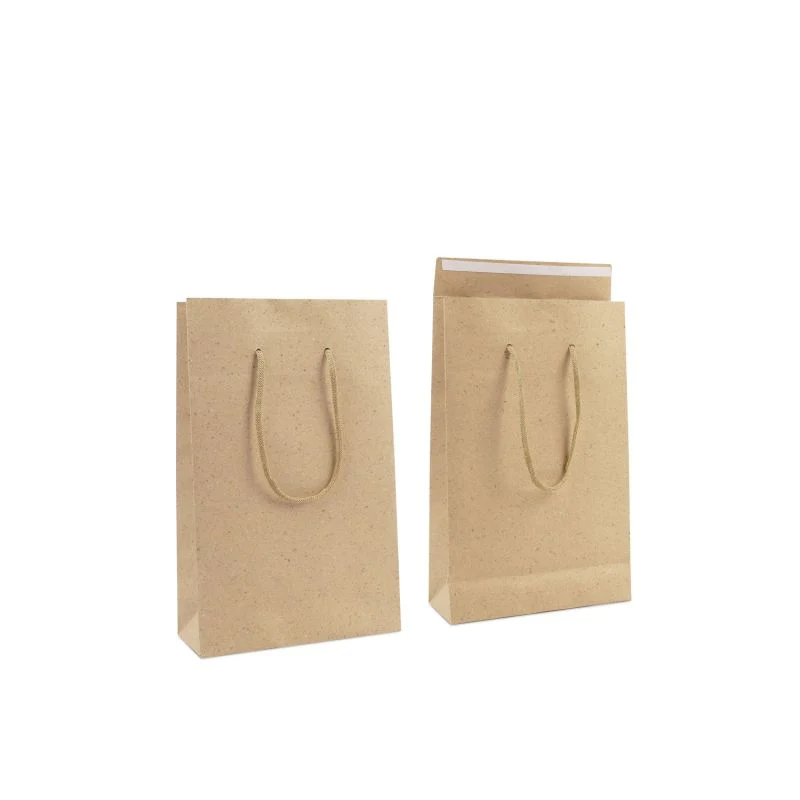 Papperskassar med Klaff 20 + 8 x 32 cm Brungrå (100 st.) [FP-DPK145]