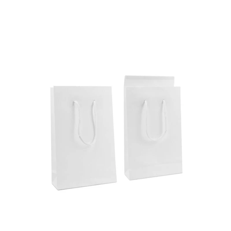 Papperskassar med Klaff 20 + 8 x 32 cm Vit (100 st.) [FP-DPK144]