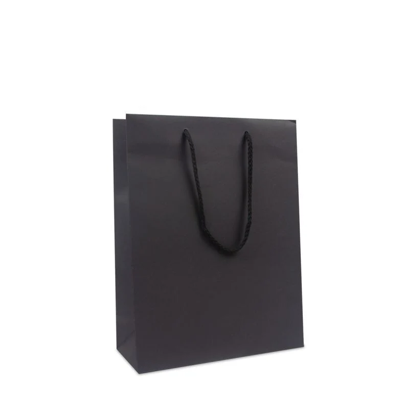Papperskassar Kraft 25 + 11 x 33 cm Svart (100 st.) [FP-DPK113]