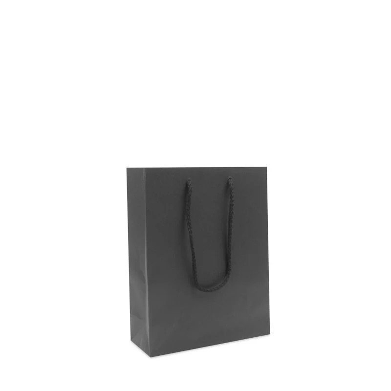 Papperskassar Kraft 20 + 8 x 26 cm Svart (100 st.) [FP-DPK112]