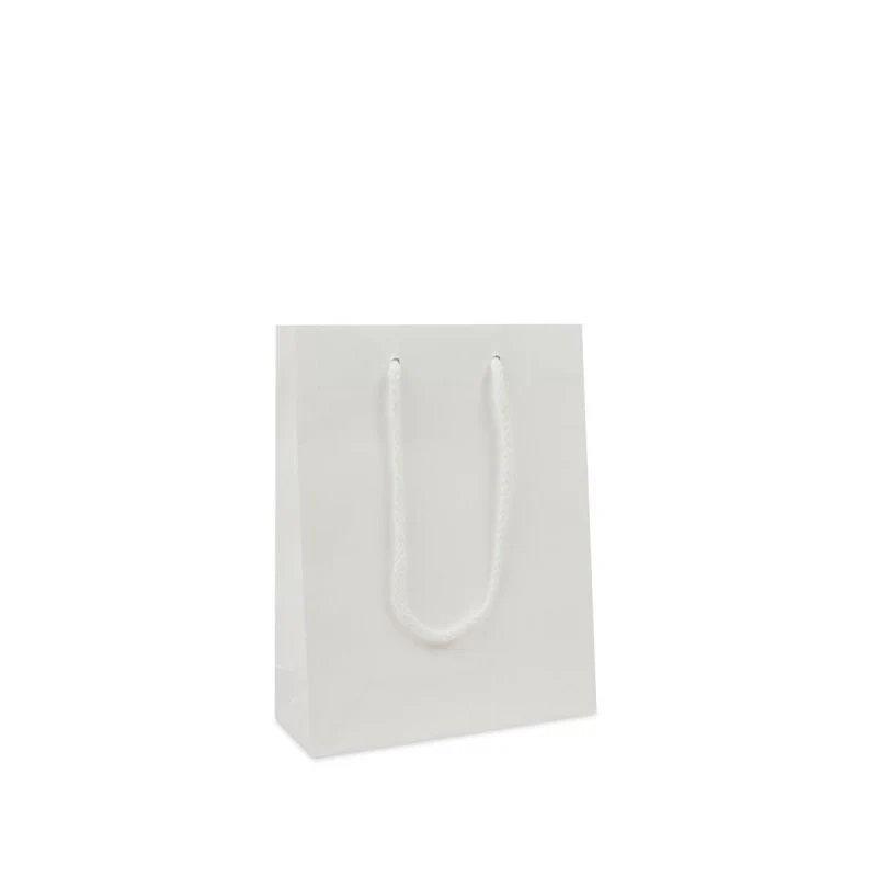 Papperskassar Kraft 20 + 8 x 26 cm Vit (100 st.) [FP-DPK108]