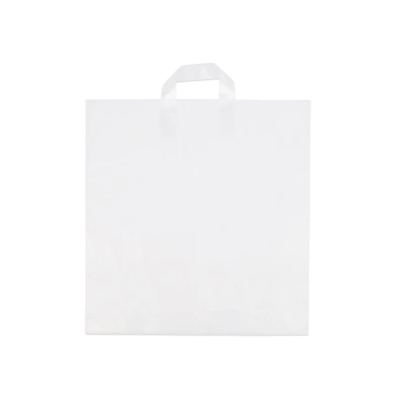 Plastkassar med öglehandtag Semi-transparenta 41 x 44 + 2 x 4 cm Semi-transparent (250 st.) [FP-DQL002]